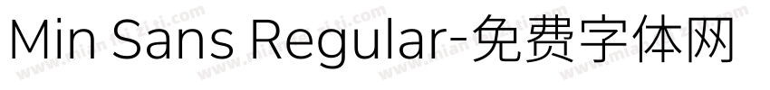 Min Sans Regular字体转换
